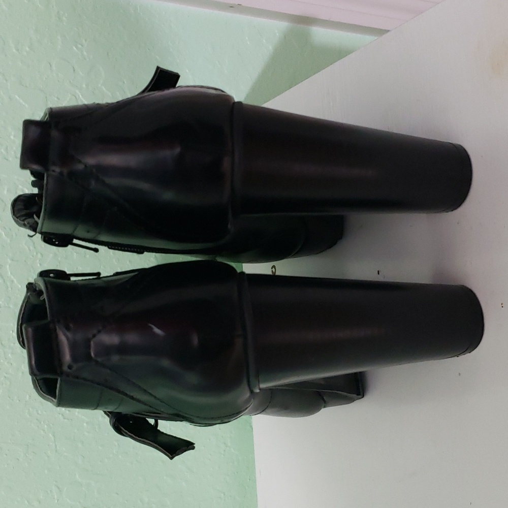 LEILA STONE black high shoes - Picture 4 of 15